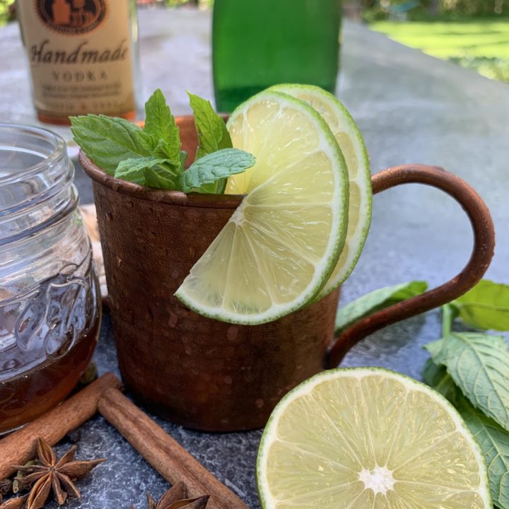 Moscow Mule with Ginger Syrup